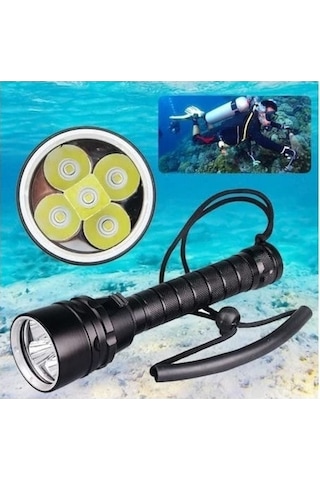 Geeroyoo Su Altı Ip68 Su Geçirmez T6 Led Feneri, 5 Işık Demeti İle Uzun Menzilli, Güçlü Işık, Dış Mekan Ve Dalış İçin Uygun Çok Renkli