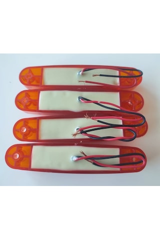 4 Adet Kalın Neon Led Lamba Turuncu 12-24 Volt