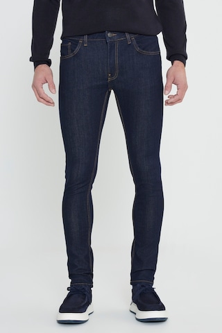 George Henry Pamuklu Slim Fit Dar Kesim 5 Cepli Esnek Jean Kot Denim Pantolon Koyu Lacivert