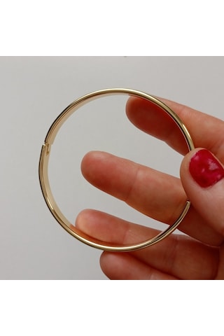 Lente Aksesuar Xuping Gold Ajda Model Kelepçe Bilezik 5mm Altın - Gold