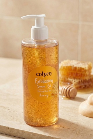 Colyen Arındırıcı Peeling Etkili Duş Jeli Doğal Bal Özlü Pürüzsüzleştirici Vücut Şampuanı 385 Ml