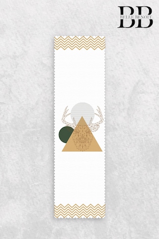 Belle Benoit Baskılı Amerikan Servisi Runner 140x40 Cm Desen36