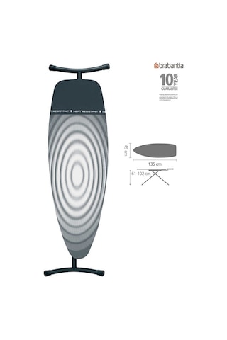 Brabantia 135x45cm (d) Titan Oval Desenli Ütü Masası