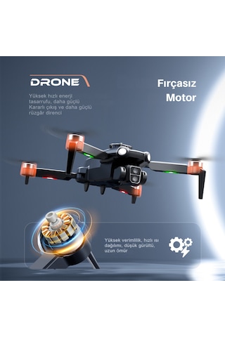 Piha S119 Drone Fırçasız Motor 2 Batarya & 30 Dakika Uçuş 1080P HD Kamera Engelden Kaçınma