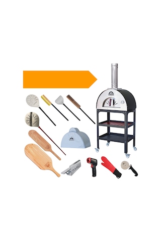 Barba Fl-46 Sehpalı Bahçe Fırını Profesyonel Paket Siyah Barba Fl-46 Sehpalı Bahçe Fırını Profesyonel Paket Siyah