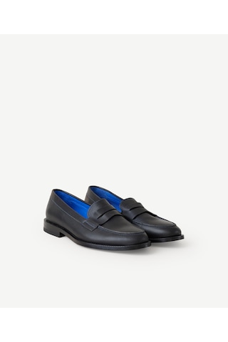 Yargıcı Deri Renkli Astarlı Loafer 26kkay4075x 001 Siyah