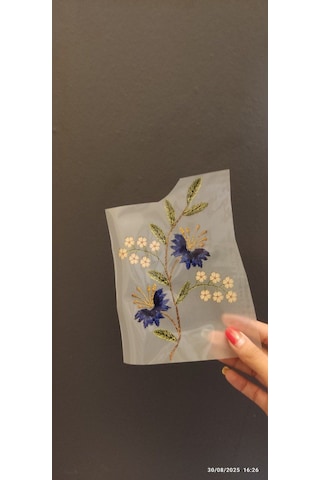 17x12 Cm Ütü İle Yapışan Sarmaşık Transfer Baskı Arma
