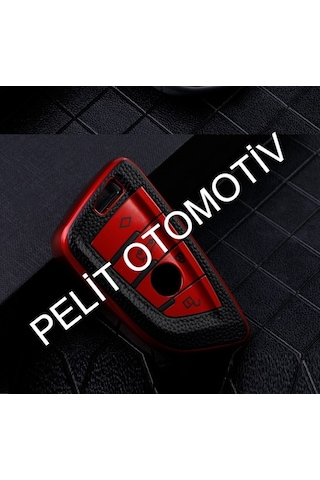 Bmw X1 X3 X5 X6 X7 Anahtar Kılıfı Süperlüx Keyless Kırmızı