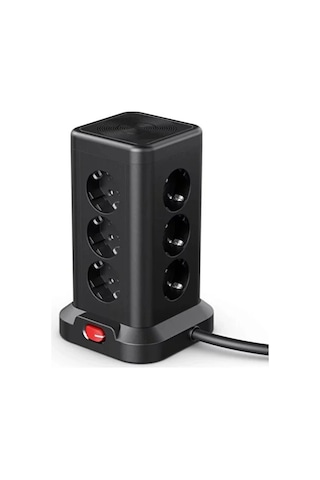 Wp711 Akım Korumalı Priz Kablosuz Şarj İstasyonu 11x Soket 3x Usb 1xtype-c Kablolu Grup Priz 1,5 m