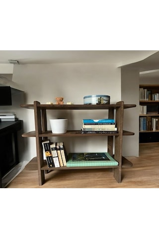 Ciniviz Ahşap Çok Amaçlı Portatif Demonte Sehpa Kitaplık Raf