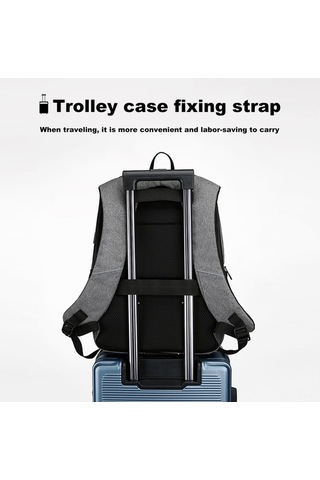 Didadodo 17 Inç Usb Şarjlı Su Geçirmez Sırt Çantası - Büyük Kapasiteli Laptop Çantası Laptop Çantası Laptop Çantası