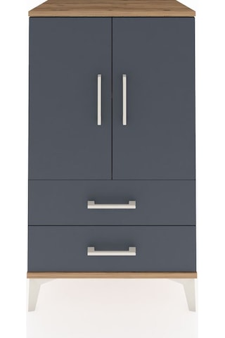 Hyperion Komodin 2 Raflı 2 Çekmeceli 2 Kapaklı 60x44x106 Çam-... Çam