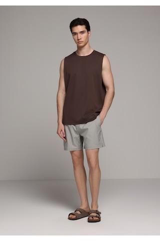 Colin's Colins Slim Fit Çizgili Erkek Antrasit Deniz Şortu Cl1079394 Q1.v1 Ant