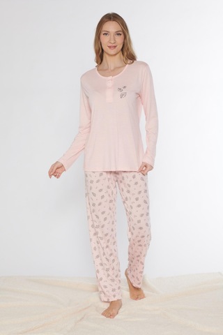 Uzun Kol Pijama Takımı Viskon Alperi 790-77 SOMON