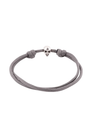 Unisex Minimal Tasarım Paracord Gri Bileklik Çok Renkli