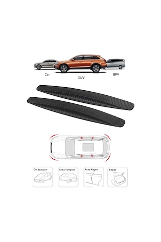 Mucit Home Araçlar Için Dayanıklı 2 Adet Esnek Tampon Koruma Bandı Çizik Darbe Ve Mini Hasar Çarpma