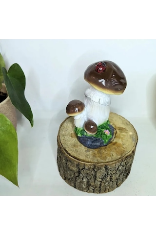 Barel'ef Truman Ringo 2023 12-inç Ceviz Solak Mantar Bebek Figürü Ve 3 Cm Uçan Uğur Böceği Maymun Figürü 12 Cm. Bahçe F