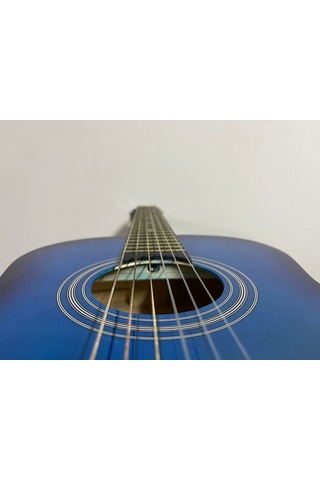 Klasik Gitar Yarım Boy 2/4 (1/2) Mavi Renk Sap Ayarlı