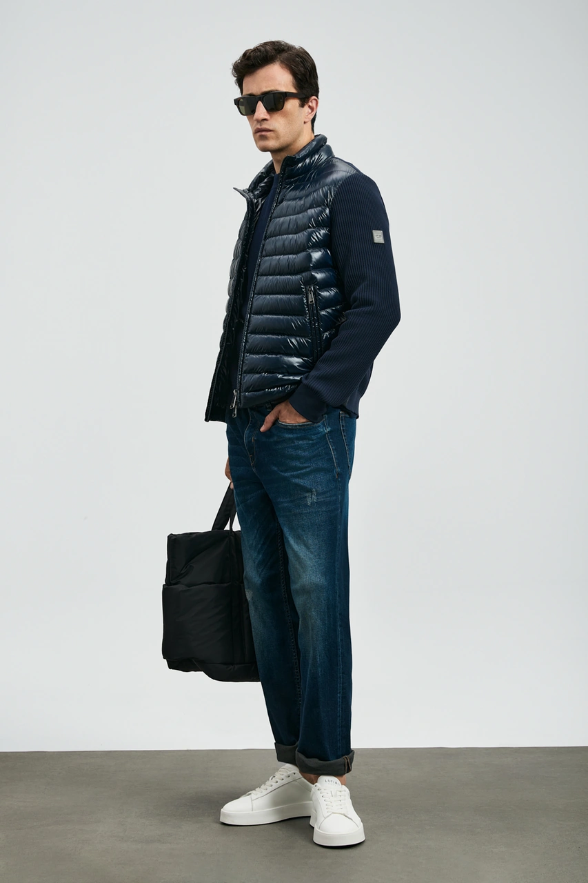 Lufian Anatol Spor Jean Erkek Pantolon Straight Fit Mavi Mavi 112200241100300 Mavi
