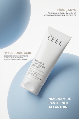 Pirinç Sütü Güneş Kremi Spf 50+ Yüksek Koruma & Nem Destekli Pirinç Suyu, Hyaluronik Asit 50 Ml