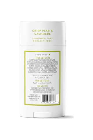 Native Crisp Pear & Cashmere Alüminyumsuz Stick Deodorant 75gr