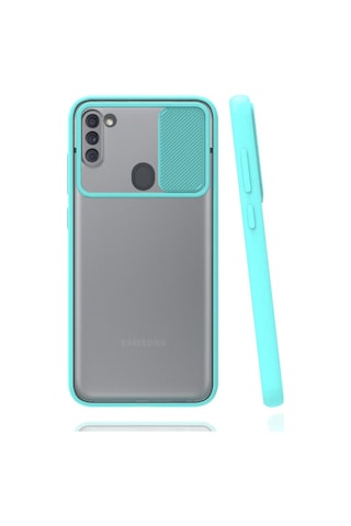 Samsung Uyumlu Galaxy A11 Kilif Palm Kamera Koruma Kapakli Silikon 474024501