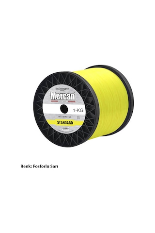 Mercan Standart 1 Kg Fosforlu Sarı Bobin Misina