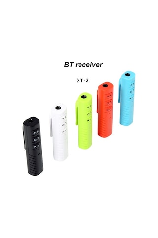 Fortunelane Kablosuz Bluetooth 3.5mm Araç Hoparlörü - Kırmızı Müzik Alıcısı