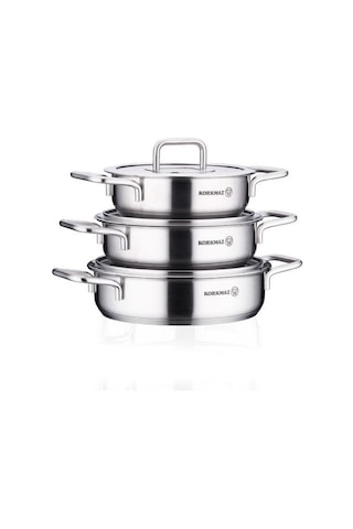 Korkmaz Stella 6 Parça Omlet Set A2929 Gümüş