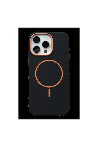 Joko Apple iPhone Uyumlu 16 Pro Luno Deri Magsafe Kapak - Siyah