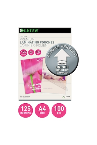Leitz 7481 A-4 Laminasyon Filmi 125 Micron 100'lü