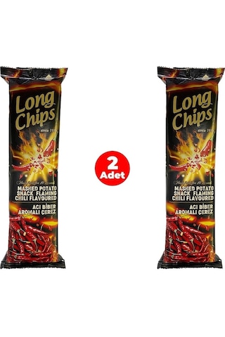 Long Chips Acı Biber Aromalı Patates Cipsi 75 G 2 Adet
