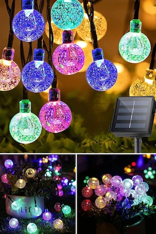 Sonx 10 Metre 50 Top Güneş Enerjili Solar Led Işık Dekoratif Rgb Standart