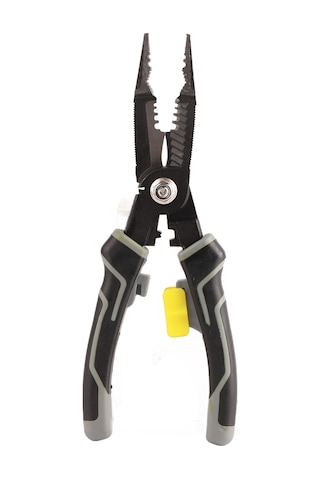 Honmex Gri Elektrikçi Pense - Yüksek Hassasiyetli Bıçaklı, Tel Soyucu, Kesici Ve Presleye Multifonksiyonel Araç