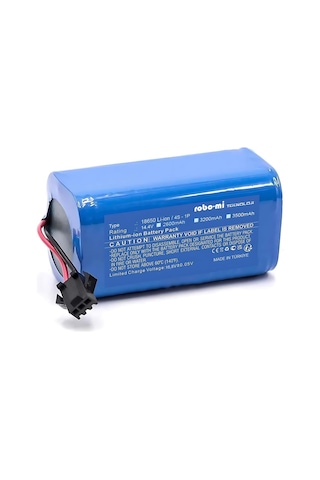 Robo Mi Wiami Fx-7 Robot Süpürge Bataryası, 3500mah Gerçek Kapasite, Maksimum Güvenlik, Model M288, Mavi