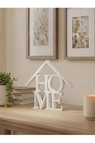 Dekoratif Home Yazılı Masa Üstü Obje Diğer