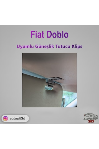 Fiat Doblo Uyumlu Güneşlik Tutucu Klips Kanca
