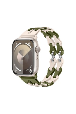 Apple Uyumlu  Watch  10 42mm - 38/40/41mm Kordon Silikon Örgü Ayarlanabilir 2/3/4/5/6/se/7/8/9