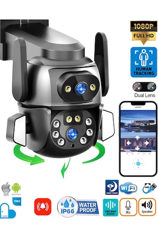 Mpıa Hina Dual Lens 360 Hareketli Wifi Waterproof Ip Güvenlik K