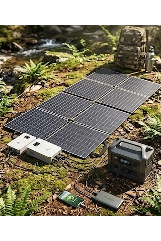 1800 Watt 1800w Katlanabilir Solar Panel 1.8 Kw Katlanır Güneş Paneli