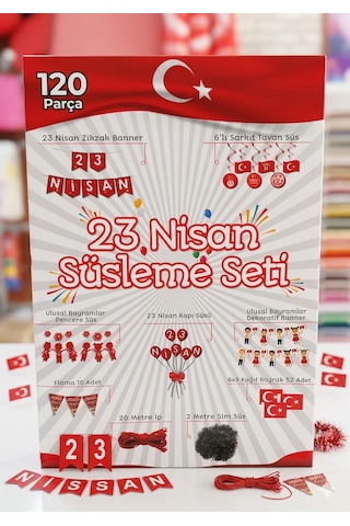 23 Nisan Süsleme Seti 120 Parça Genel