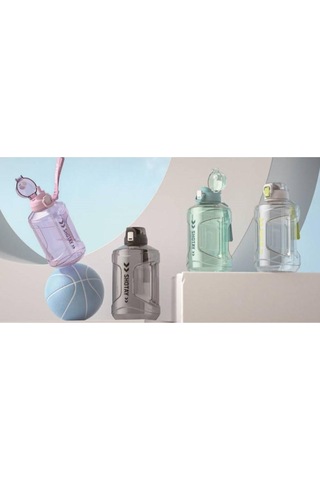 Shotay Medium Barrel Su Matarası Tritan Geniş Mor 1600ml