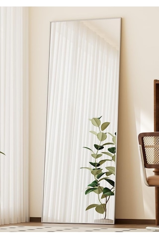 İva 140x55 Ayaklı, Asılı Veya Duvara Yaslı, Yer Aynaları,oturma Odası, Yatak Odası, Giyinme Odası GÜMÜŞ