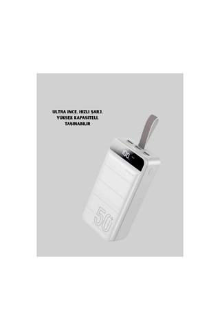 Çoklu Cihaz Uyumlu Led Ekranlı 50000 Mah Powerbank Çok Rnekli