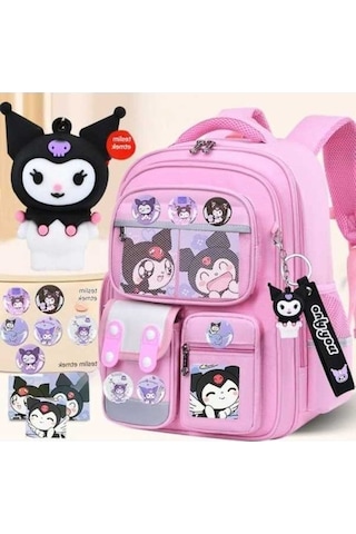 Zyzqstore Kız Omurga Yükü Azaltıcı Çocuk Omuz Çantası, İlkokul/organokul, Büyük Kapasiteli Sırt Çantası Y257 K3yfvv Pembe Pembe