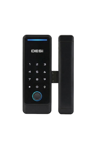 Desi Quic Q006 Cam Kapılar İçin Akıllı Kilit Parmak İzi - Keypad - Kart