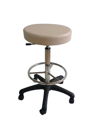 Plastik Ayaklı Krom Çemberli Tabure Elden Hidrolikli