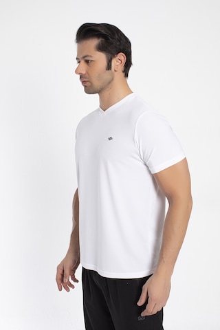 Crozwise 7136-08 Kare Petekli V Yaka Erkek Spor T-Shirt