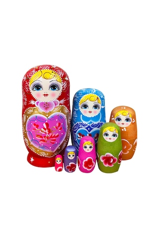 Rus Matruşka Bebeği 10 Katlı 15 Katlı Ahşap Boyalı El İşi Çocuk Ahşap Oyuncak Seyahat Etkinliği Hatıra Hediyesi 10 Katlı 21 Cm Yükseklik