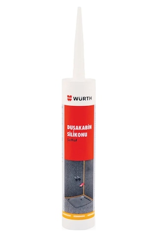Würth Duşakabin Silikonu 310 ML - Şeffaf